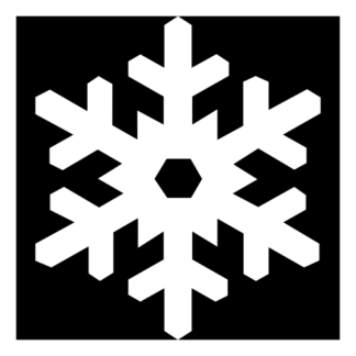 Snow Flake Decal (White)